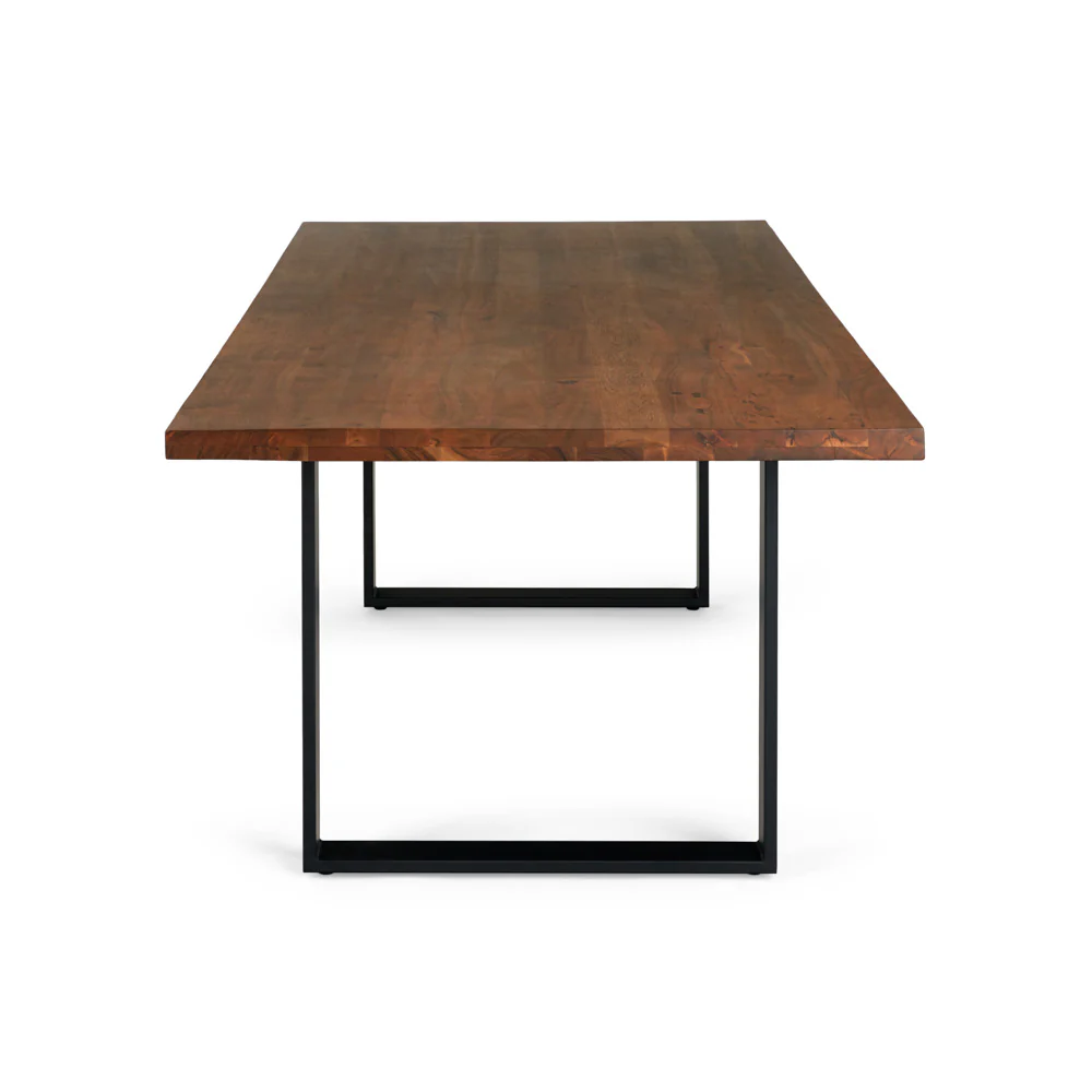 114 inch Straight Edge Dining Table: U Legs - Image 2