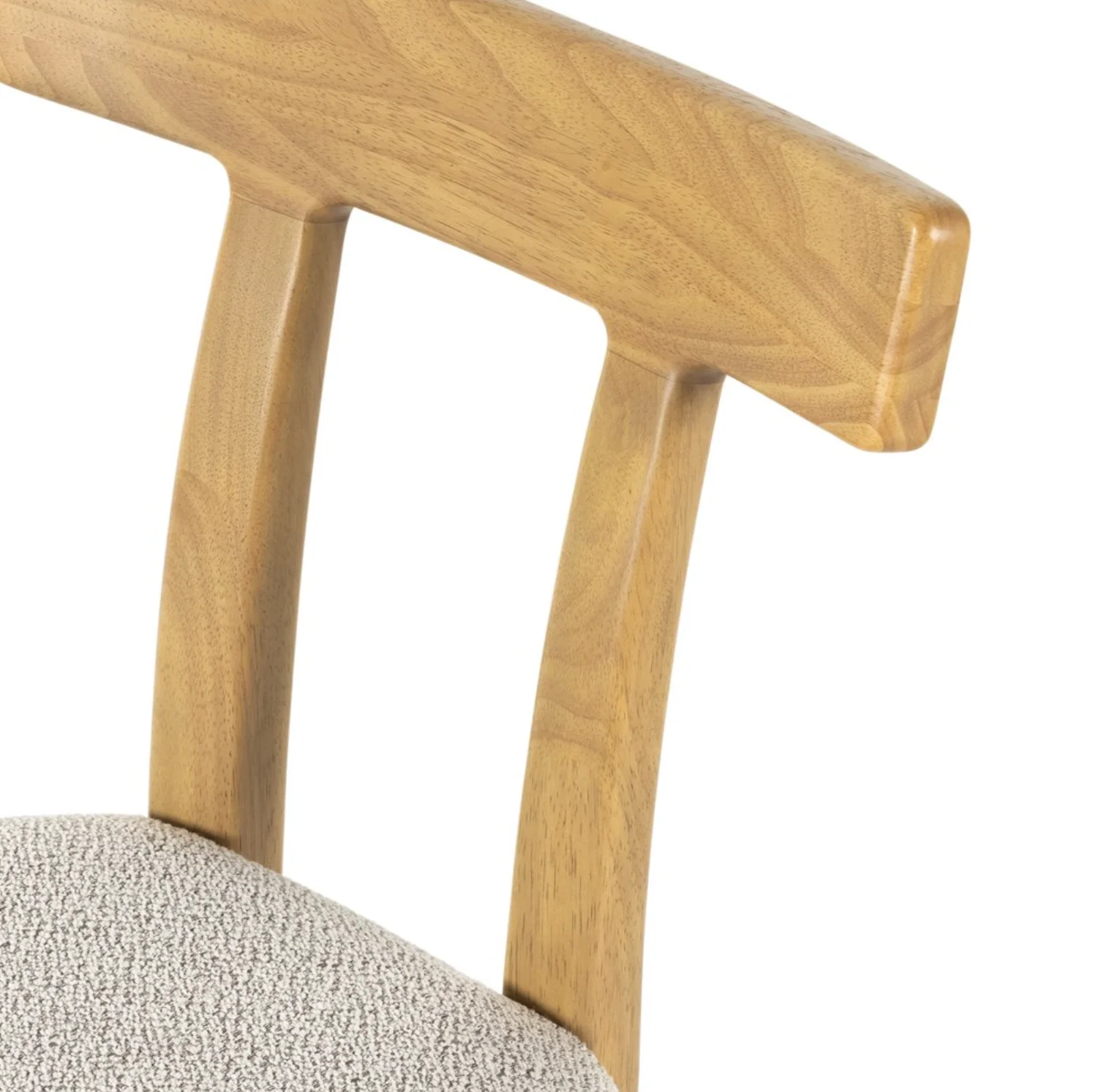 Ziady Brunswick Pebble Upholstered Wood Dining Chair - Image 6