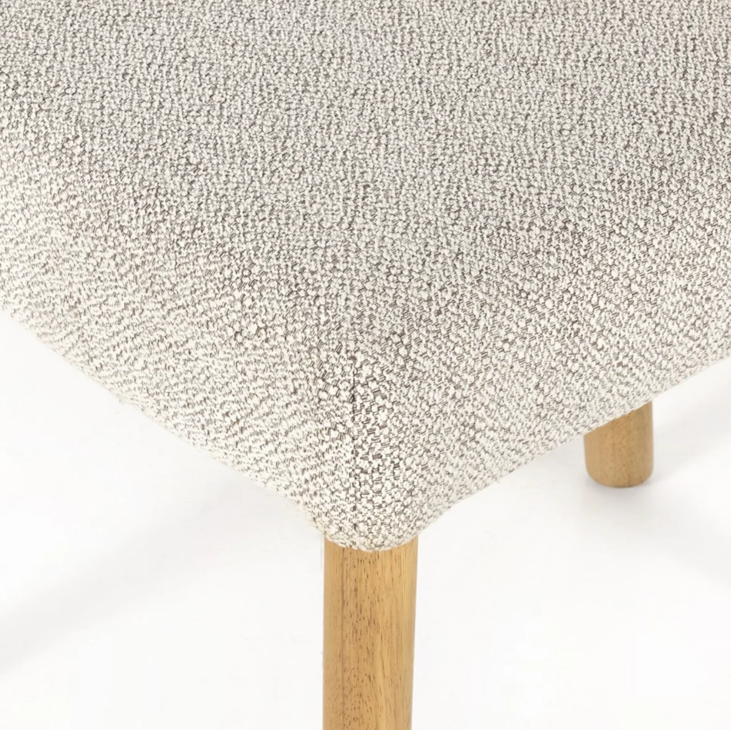 Ziady Brunswick Pebble Upholstered Wood Dining Chair - Image 9