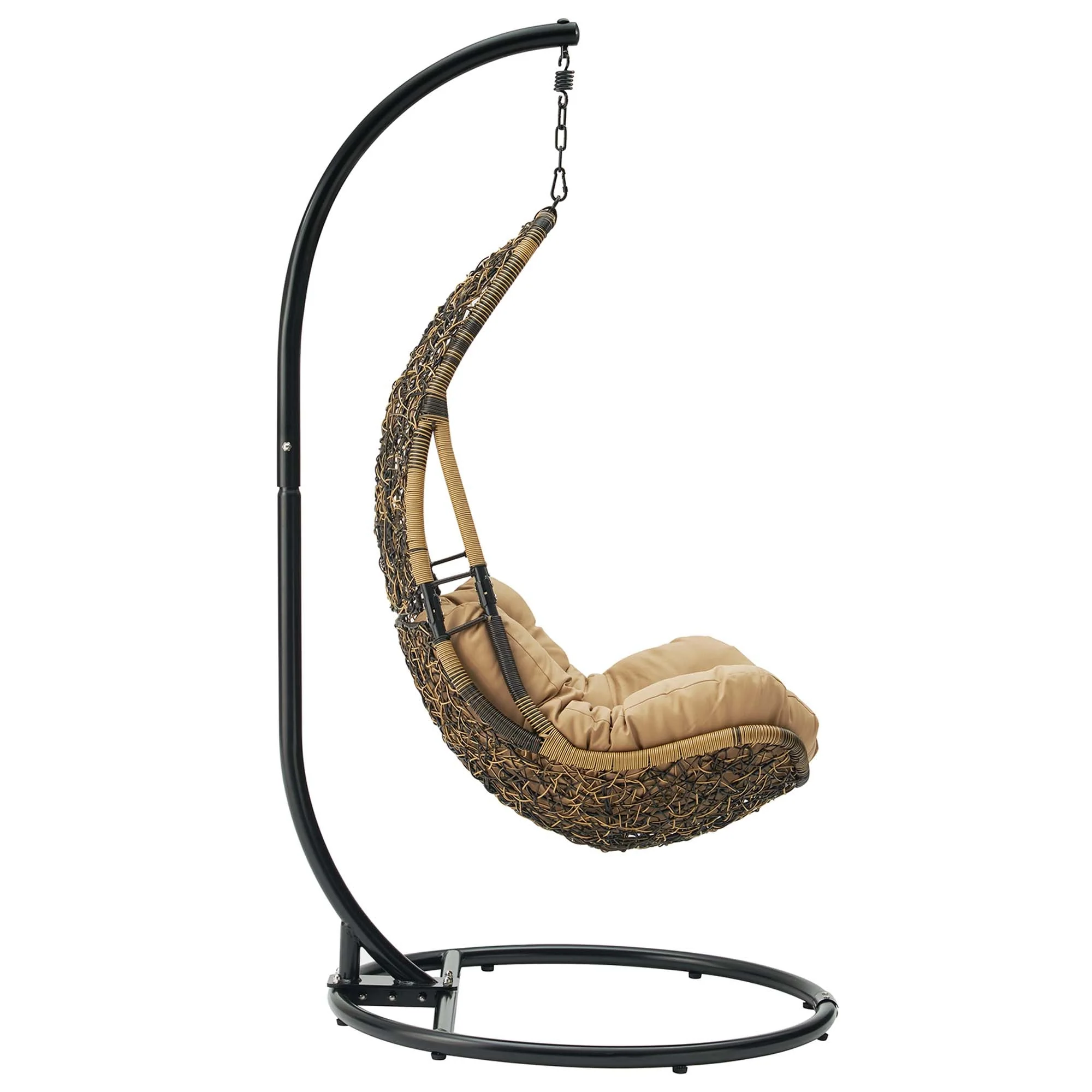 Abate Wicker Rattan Outdoor Patio Swing Chair - Image 5