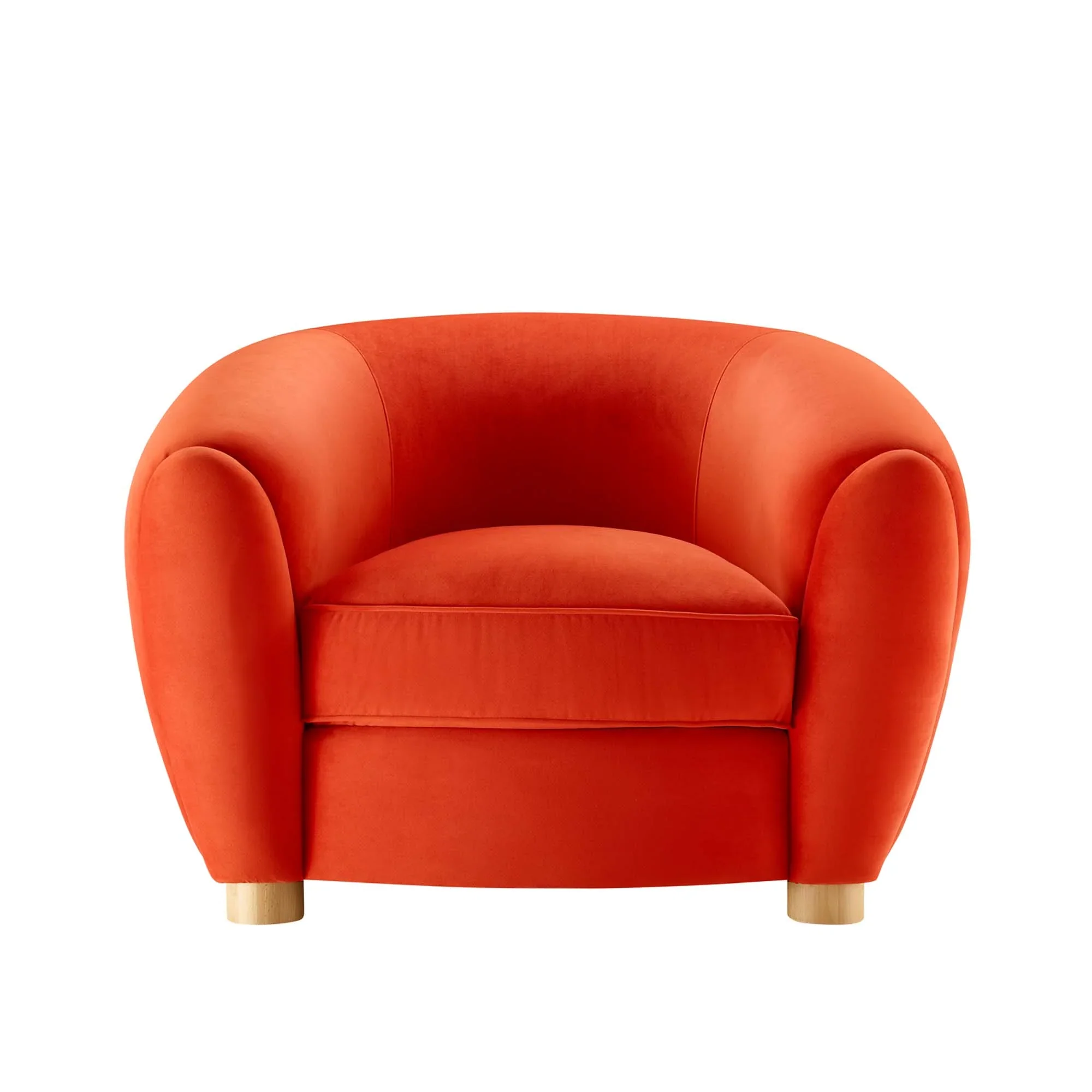 Abundant Performance Velvet Armchair - Image 3