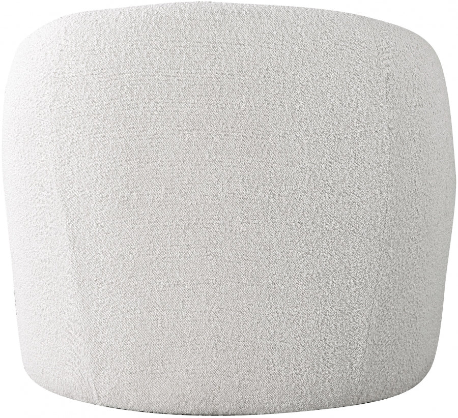 Acadia Boucle Fabric Upholstered And Vegan Leather Upholstered Accent Chair - Image 11