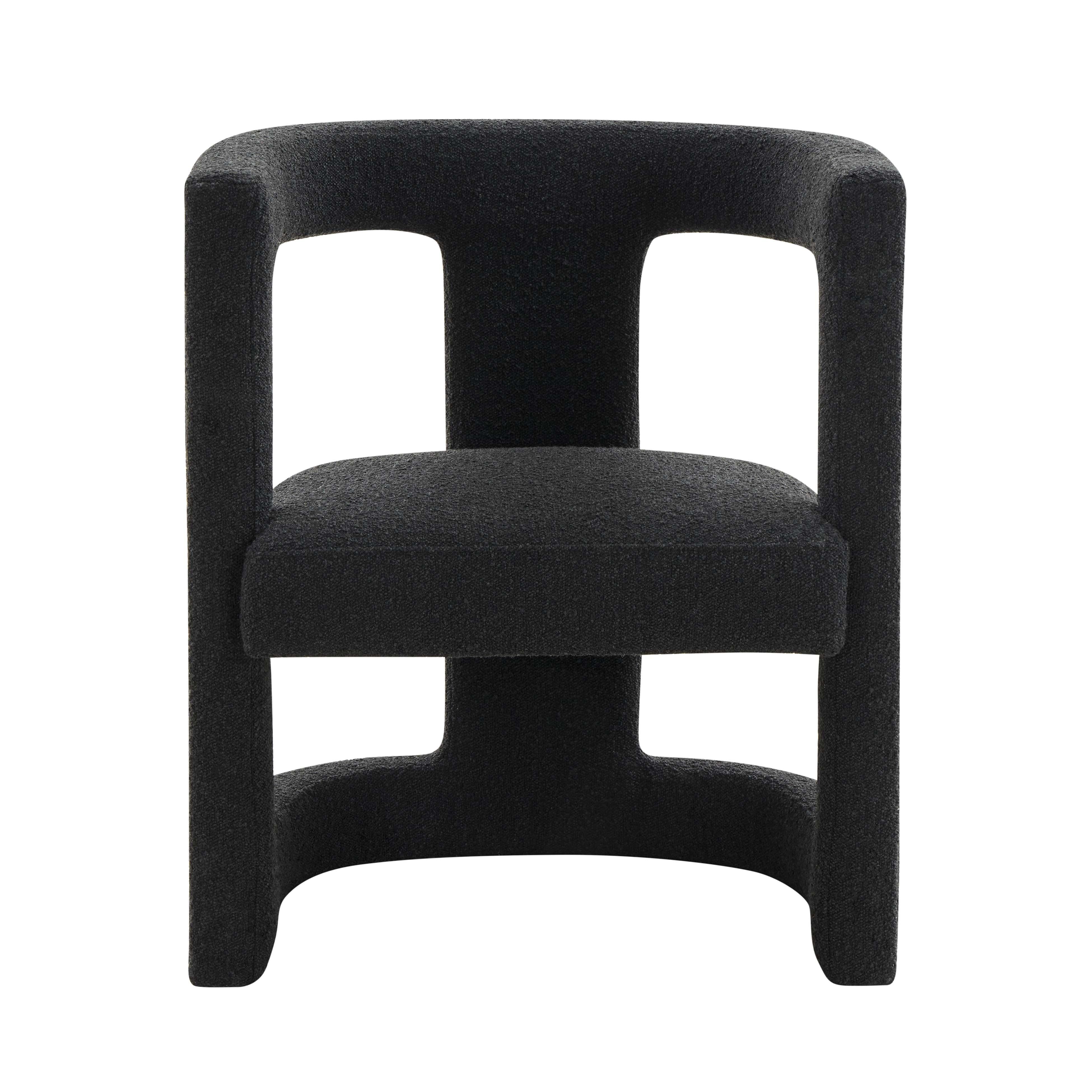 Ada Black Performance Boucle Chair - Image 3