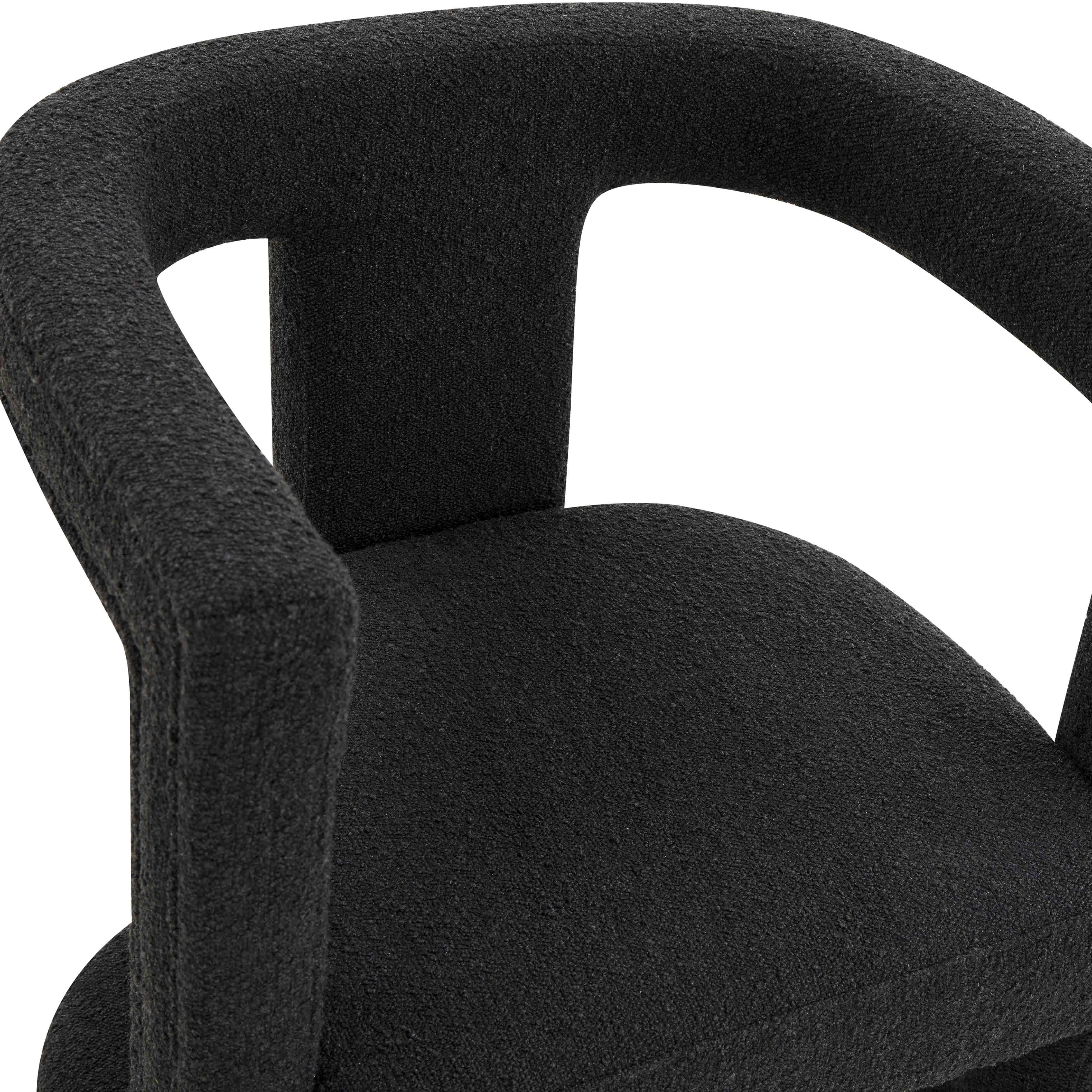 Ada Black Performance Boucle Chair - Image 5