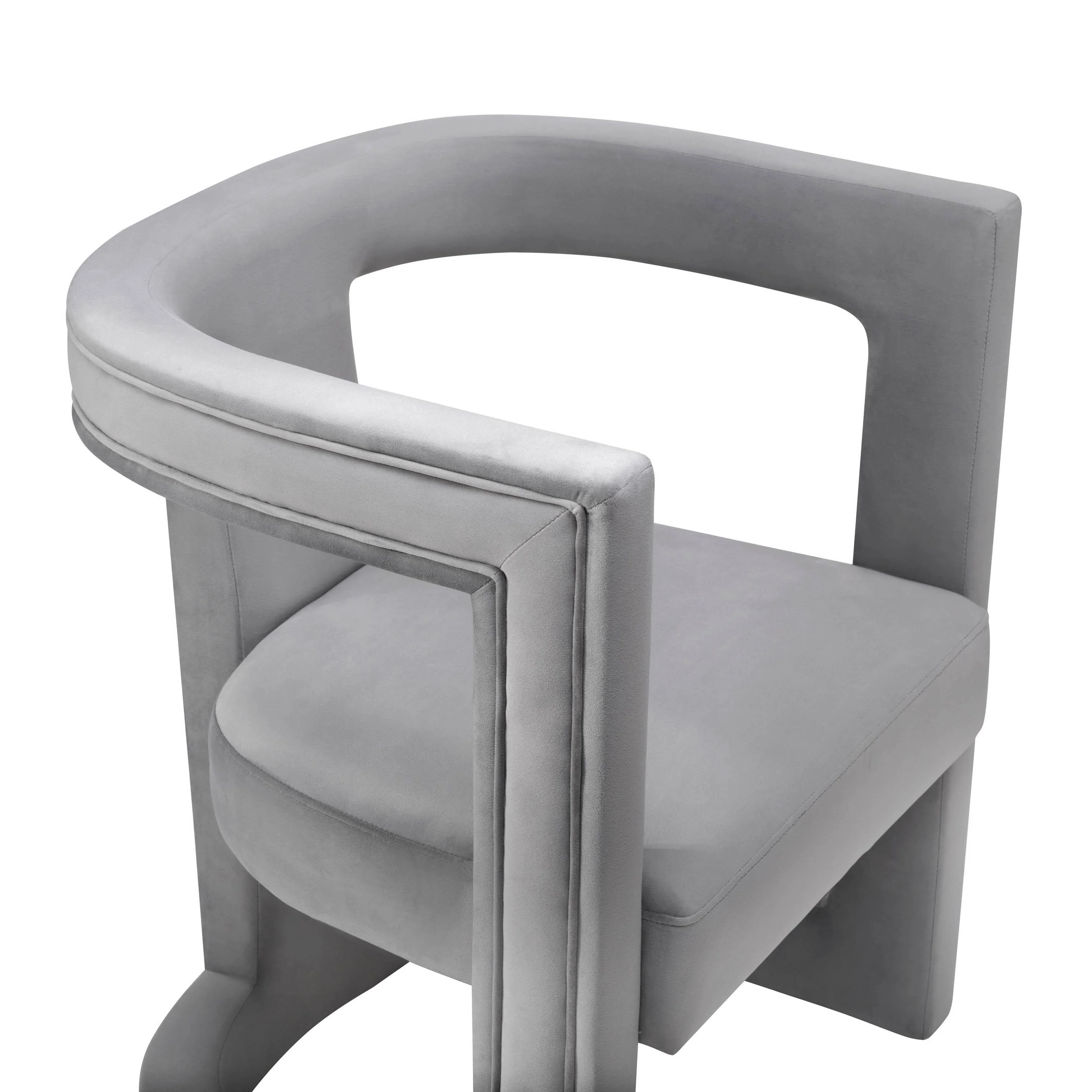 Ada Performance Velvet Accent Chair - Image 5