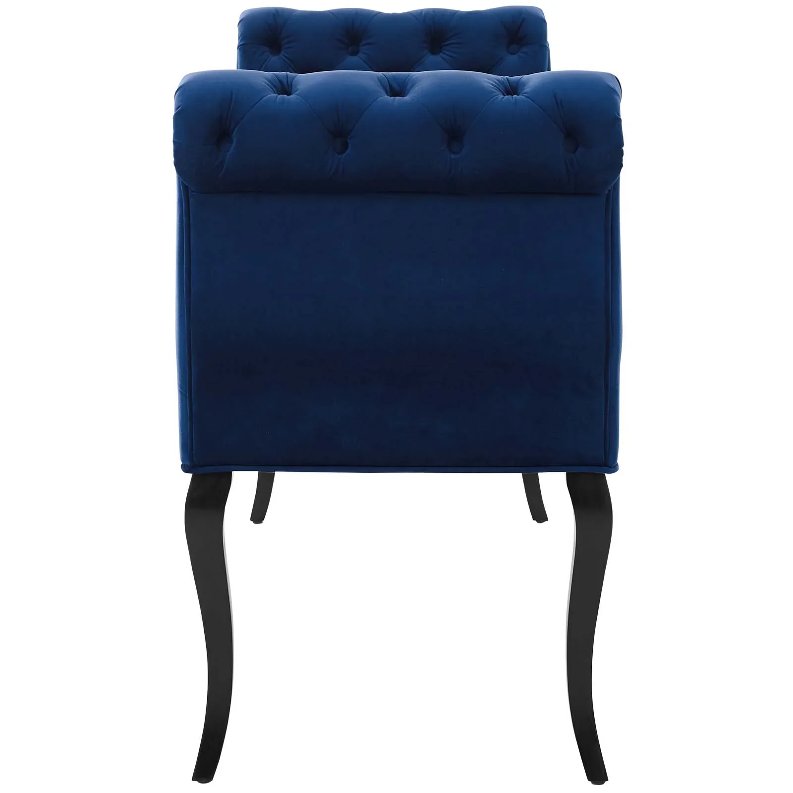 Adelia Chesterfield Style Button Tufted Performance Velvet Bench - Image 3