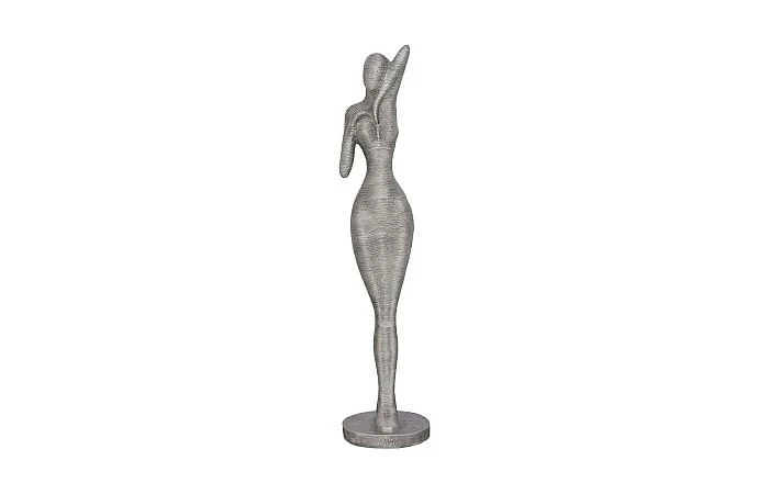 Admiring Standing Sculpture, Aluminum - Image 2