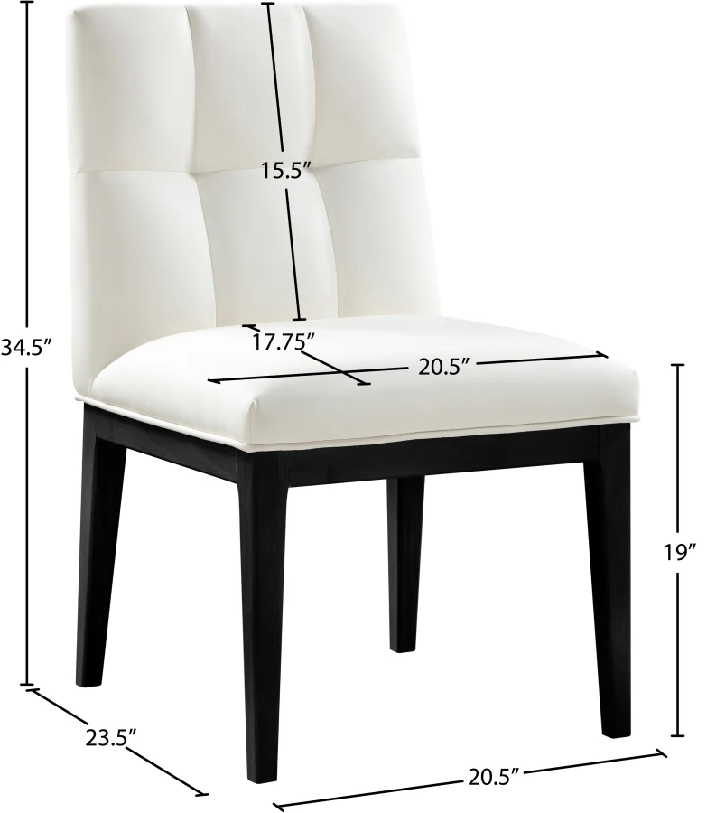 Adrian Vegan Leather Upholstered Dining Side Chair - Image 10