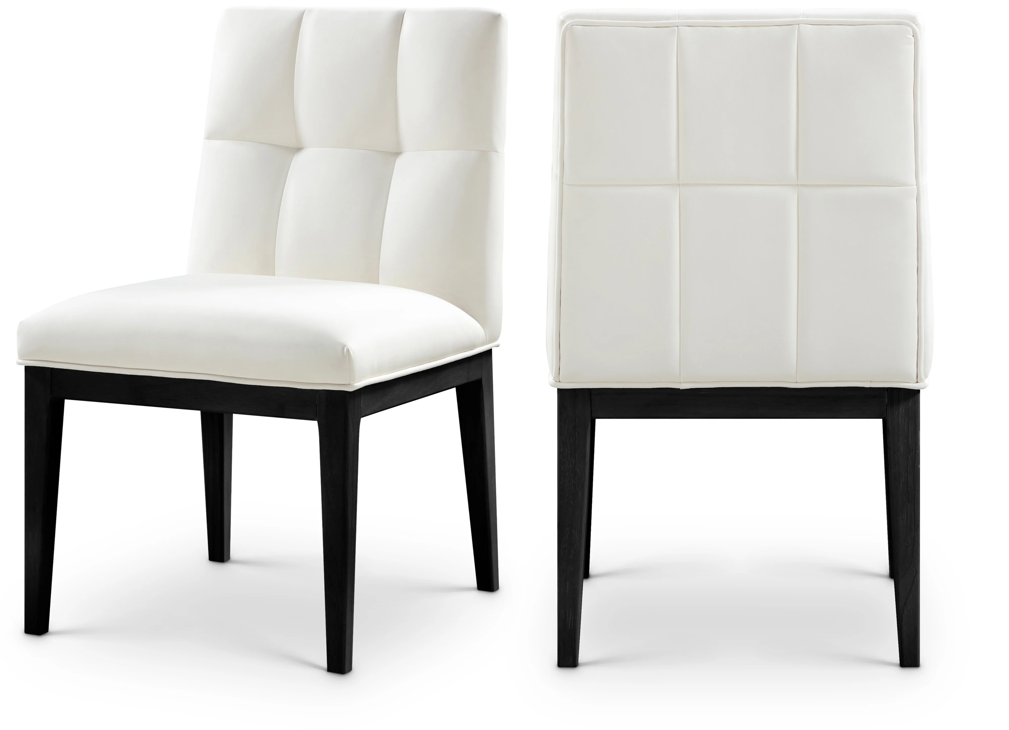 Adrian Vegan Leather Upholstered Dining Side Chair - Image 2