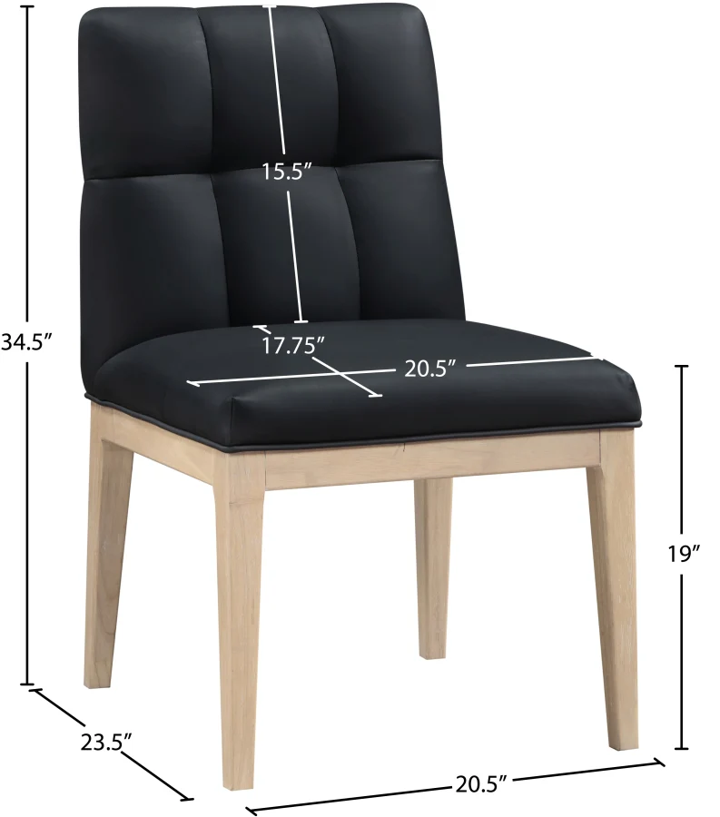 Adrian Vegan Leather Upholstered Dining Side Chair - Image 10