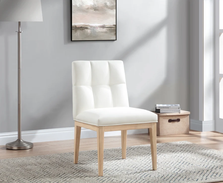 Adrian Vegan Leather Upholstered Dining Side Chair - Image 14