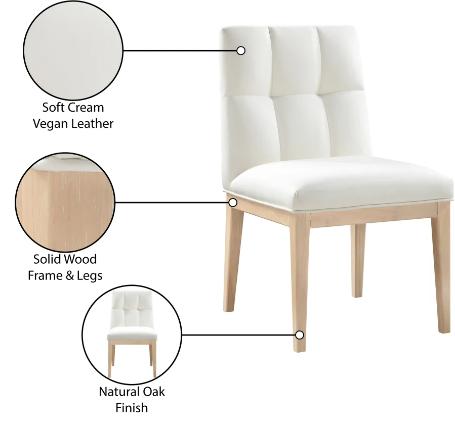 Adrian Vegan Leather Upholstered Dining Side Chair - Image 23