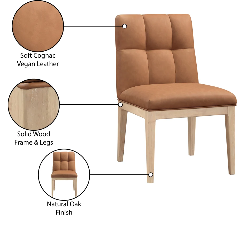 Adrian Vegan Leather Upholstered Dining Side Chair - Image 34