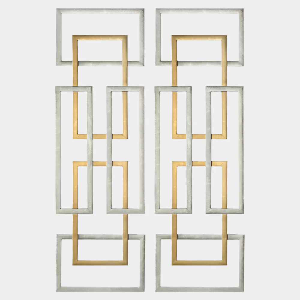 Aerin Metal Wall Panels, S/2