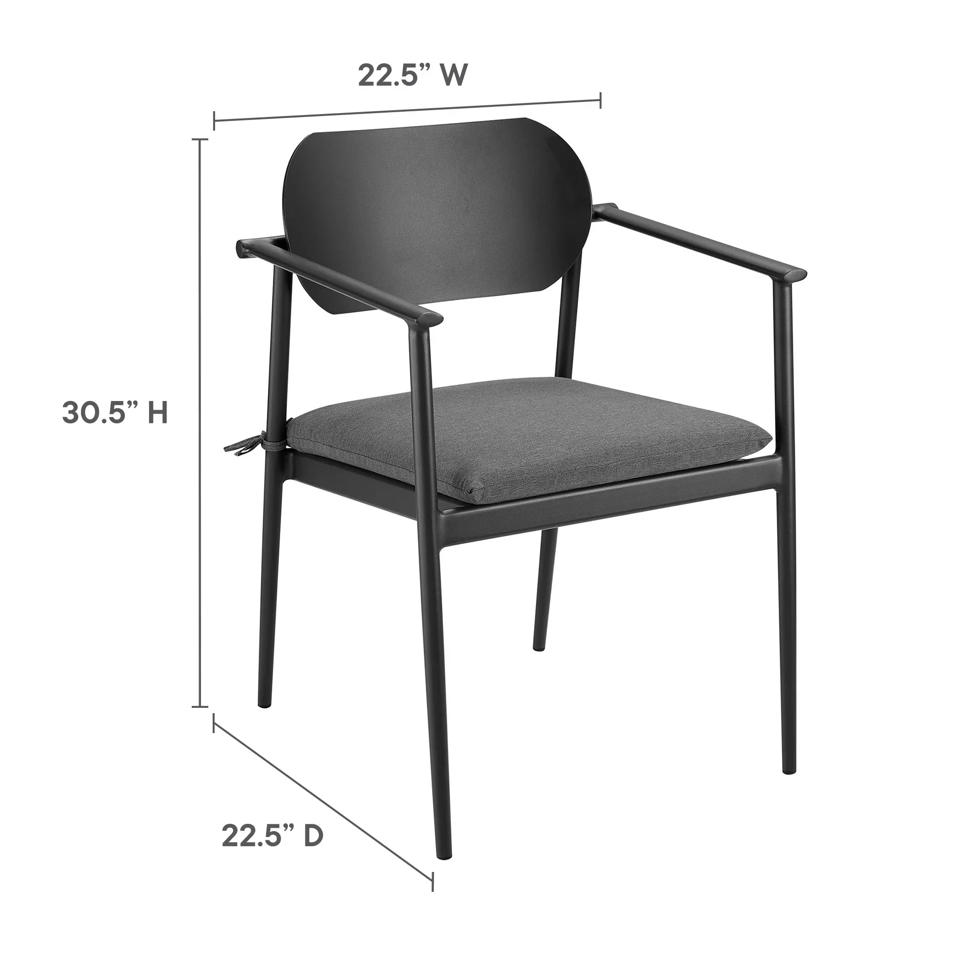 Aeris 7-Piece Outdoor Patio Aluminum Dining Set - Image 5