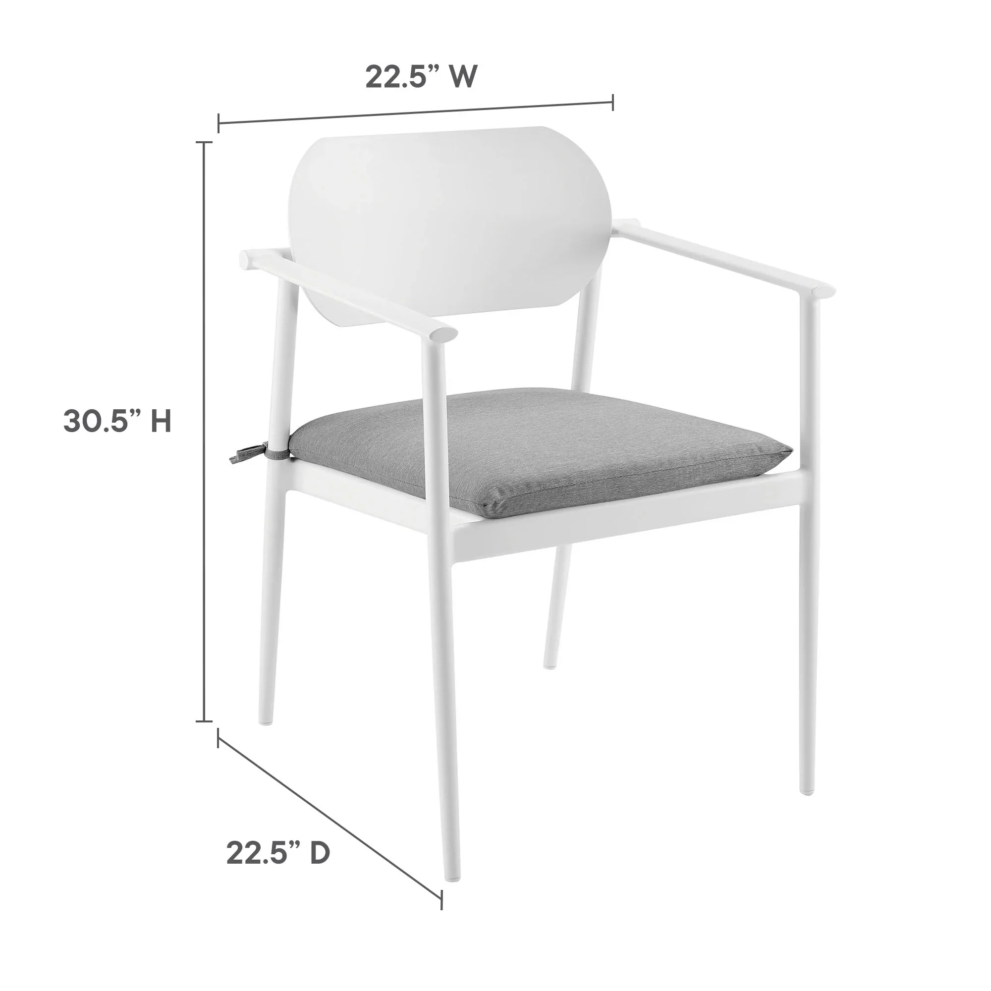 Aeris 7-Piece Outdoor Patio Aluminum Dining Set - Image 9