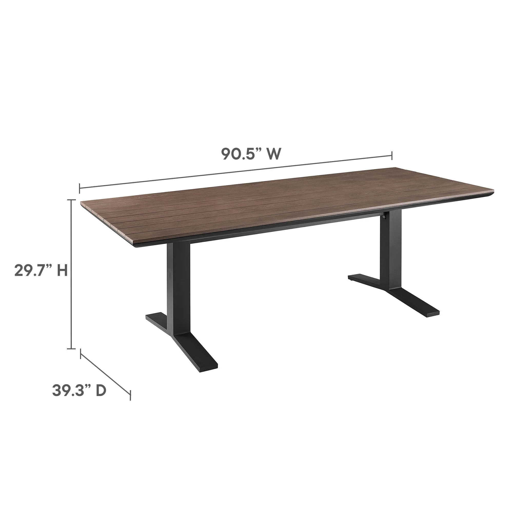 Aeris 9-Piece Outdoor Patio Aluminum Dining Set - Image 10