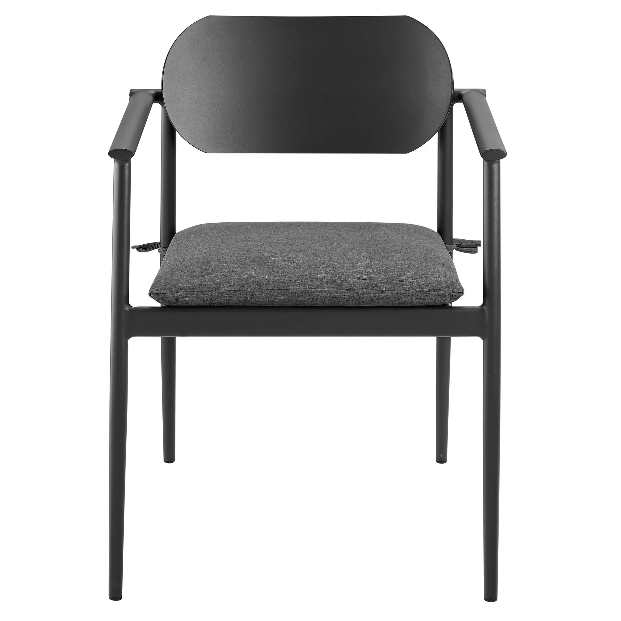 Aeris Stackable Outdoor Patio Aluminum Dining Armchair - Image 7