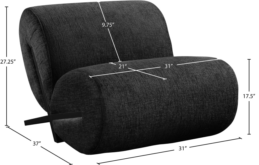 Akira Fabric Upholstered Accent Chair - Image 8