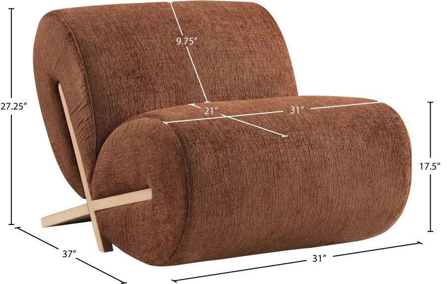 Akira Fabric Upholstered Accent Chair - Image 26