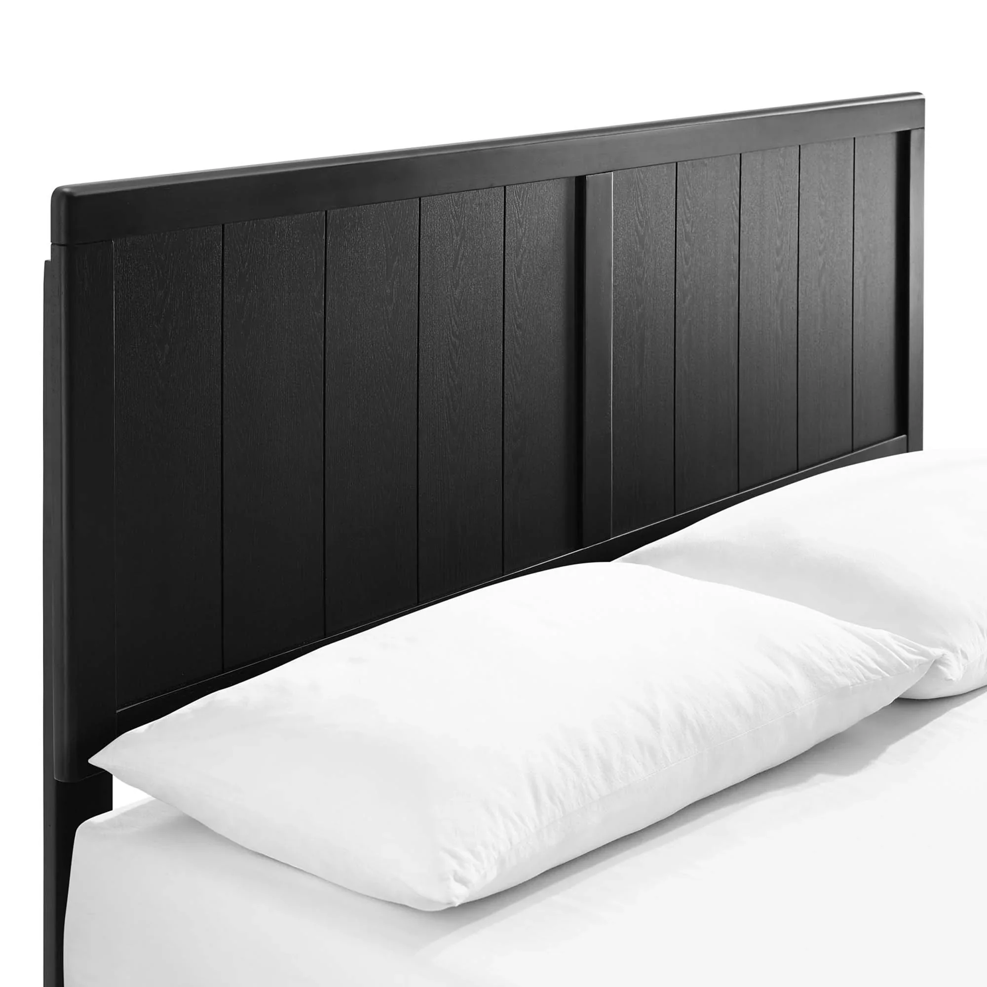 Alana Wood Platform Bed With Splayed Legs - Image 3