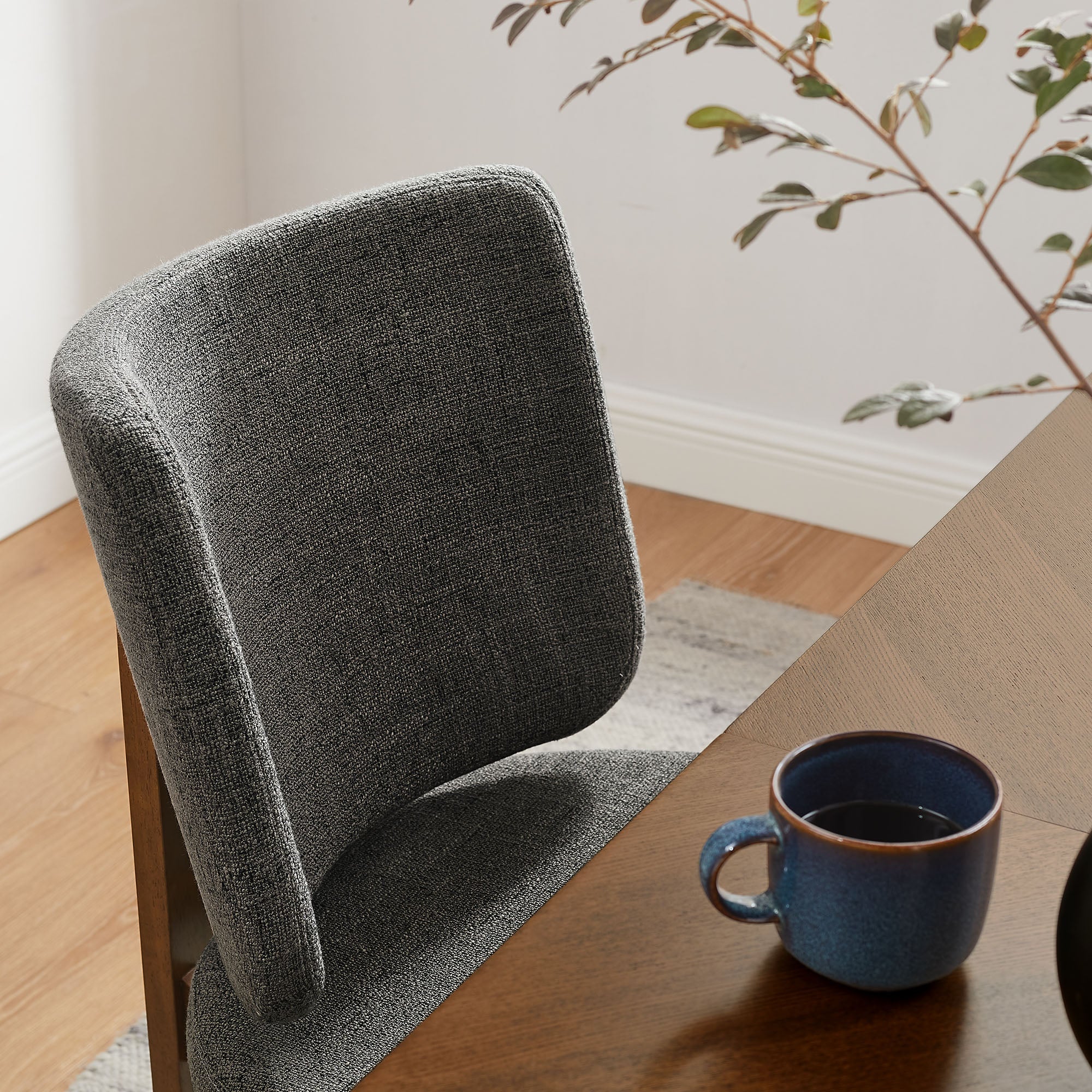 Alba Armless Upholstered Dining Chairs Set Of 2 - Image 3