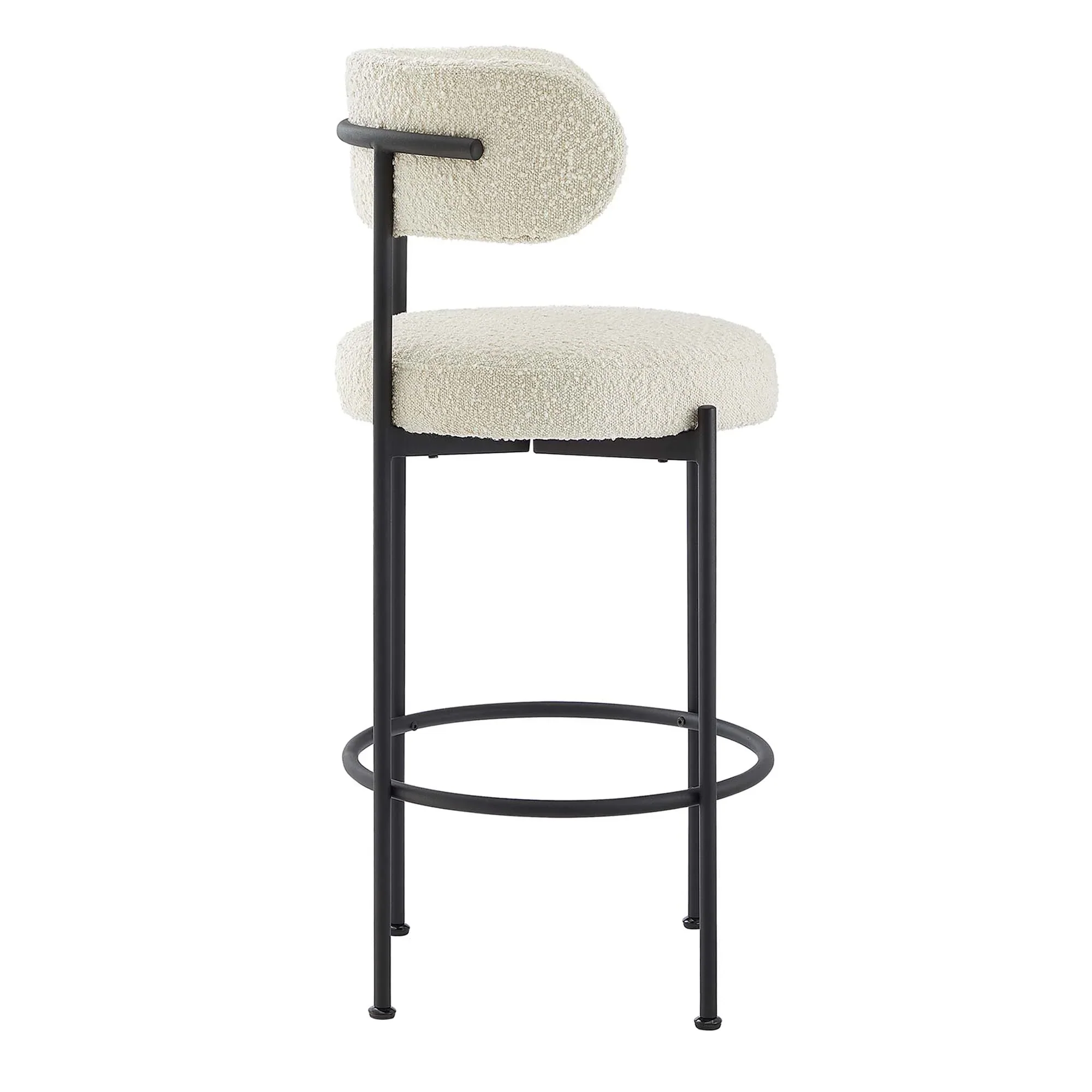 Albie Boucle Fabric Bar Stools - Set of 2 - Image 6