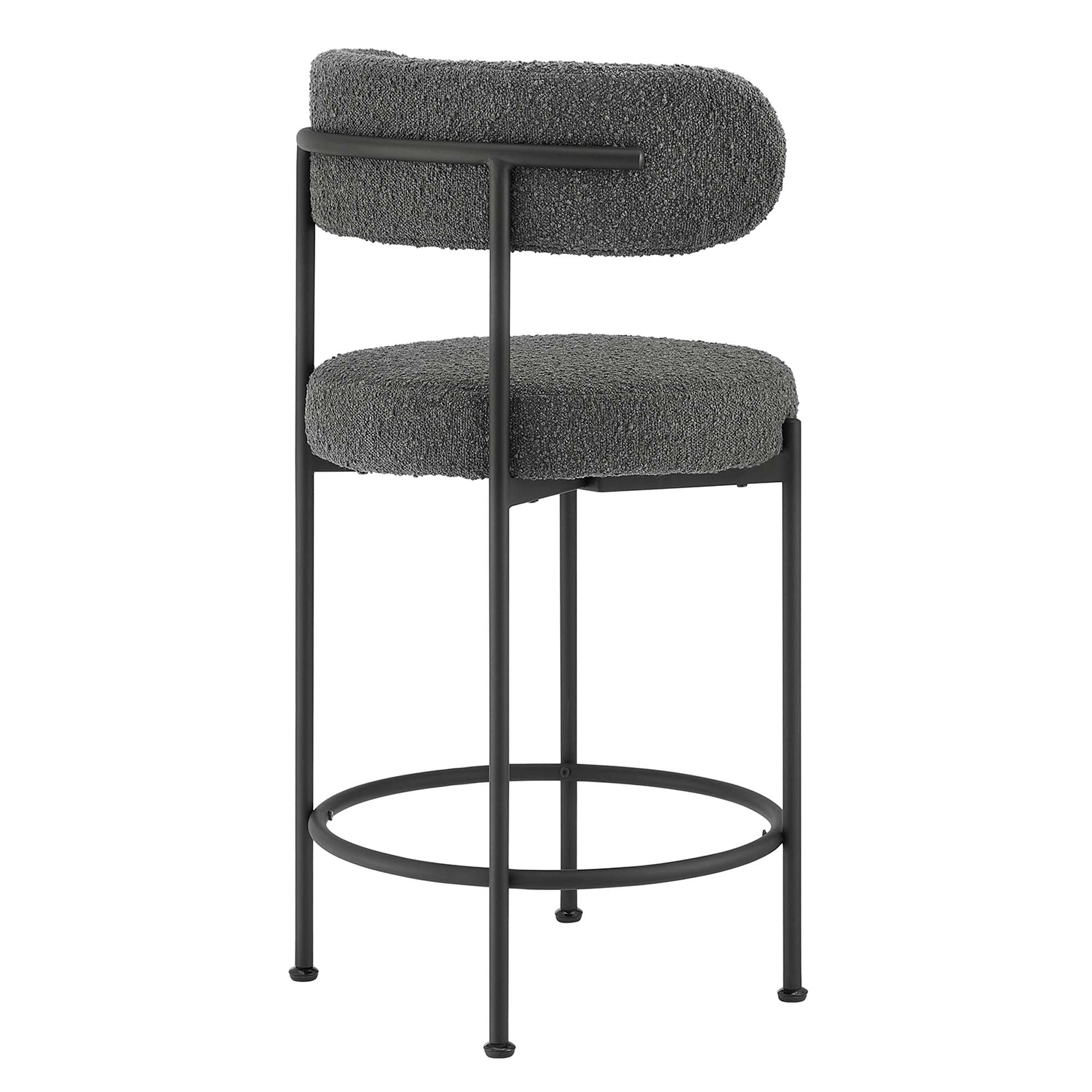 Albie Boucle Fabric Counter Stools Set of 2 - Image 16