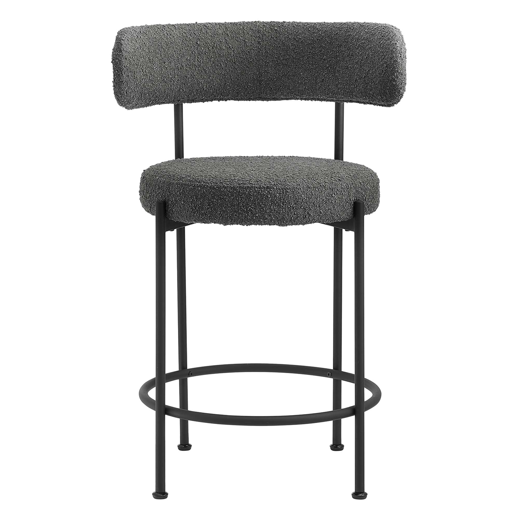 Albie Boucle Fabric Counter Stools Set of 2 - Image 17