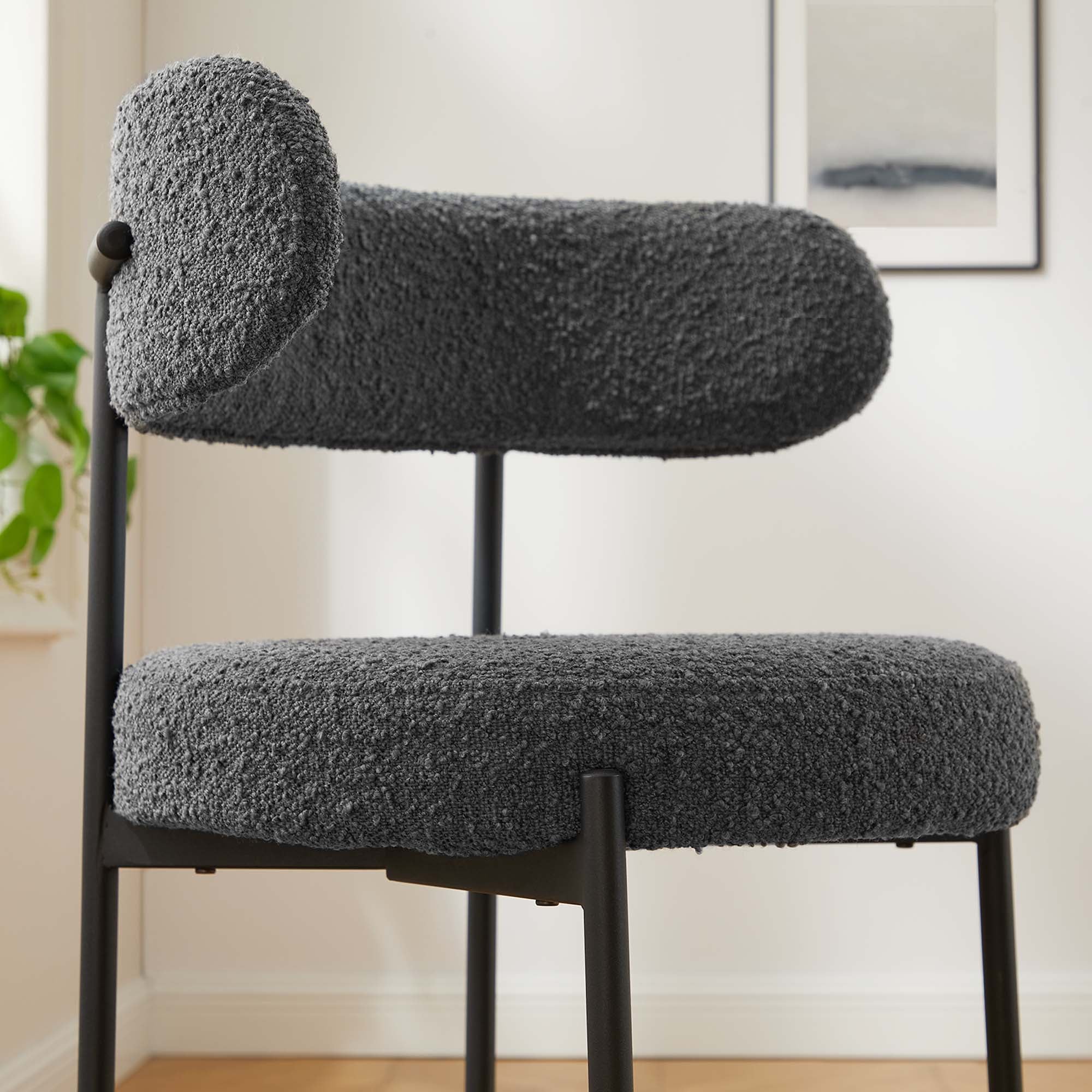 Albie Boucle Fabric Counter Stools Set of 2 - Image 20
