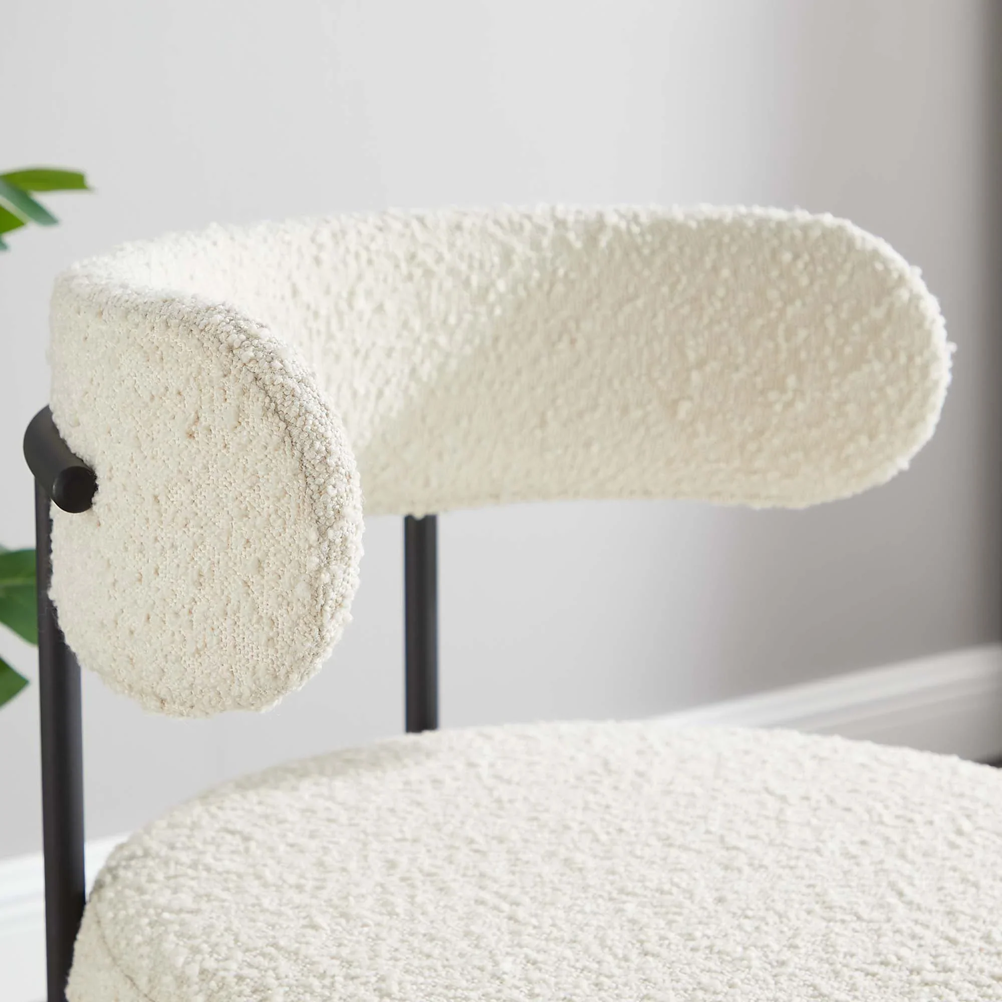 Albie Boucle Fabric Dining Chairs - Set of 2 - Image 10