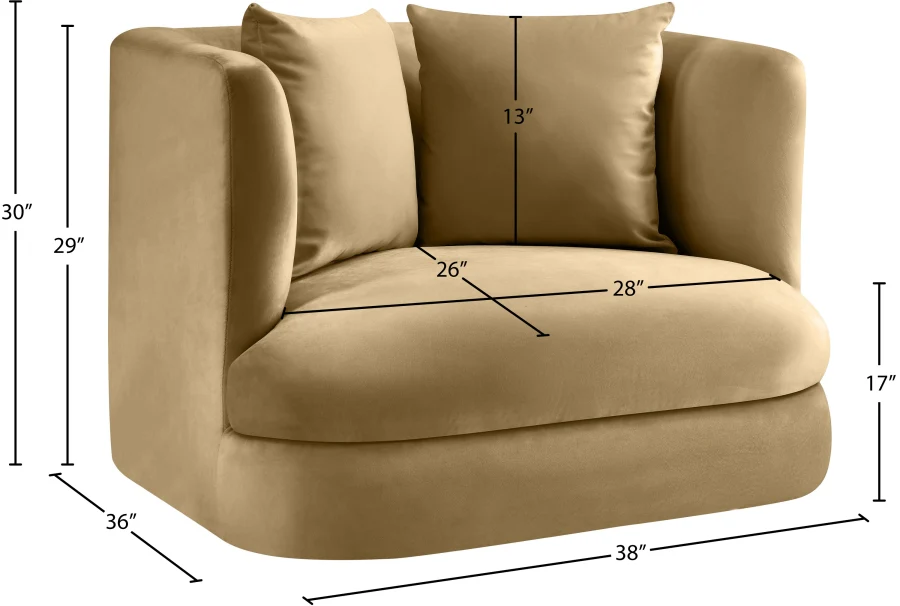 Alder Velvet Upholstered Accent Chair - Image 115