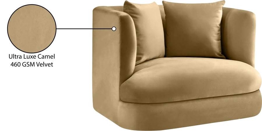 Alder Velvet Upholstered Accent Chair - Image 116