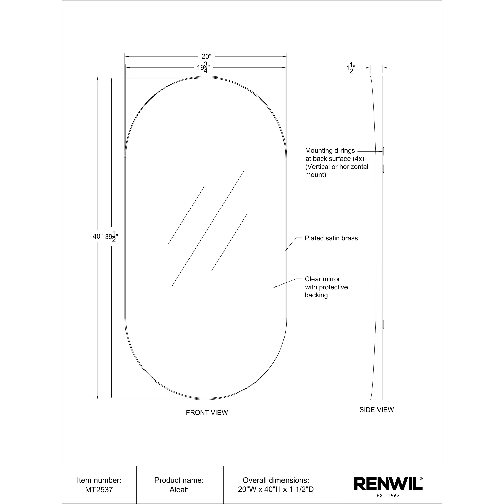 Aleah Wall Mirror - Image 8