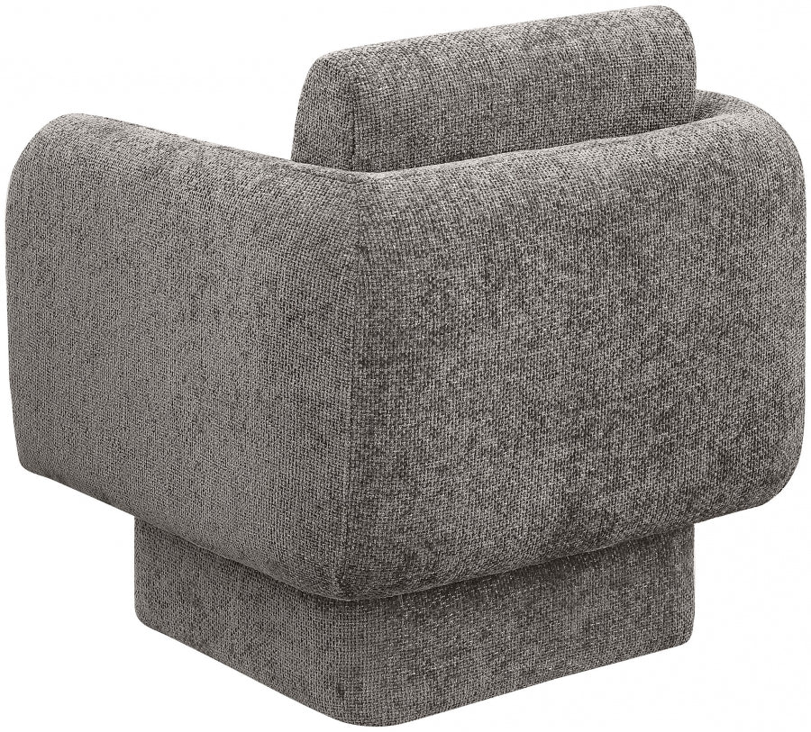 Alessandra Chenille Fabric Upholstered Swivel Accent Chair - Image 4