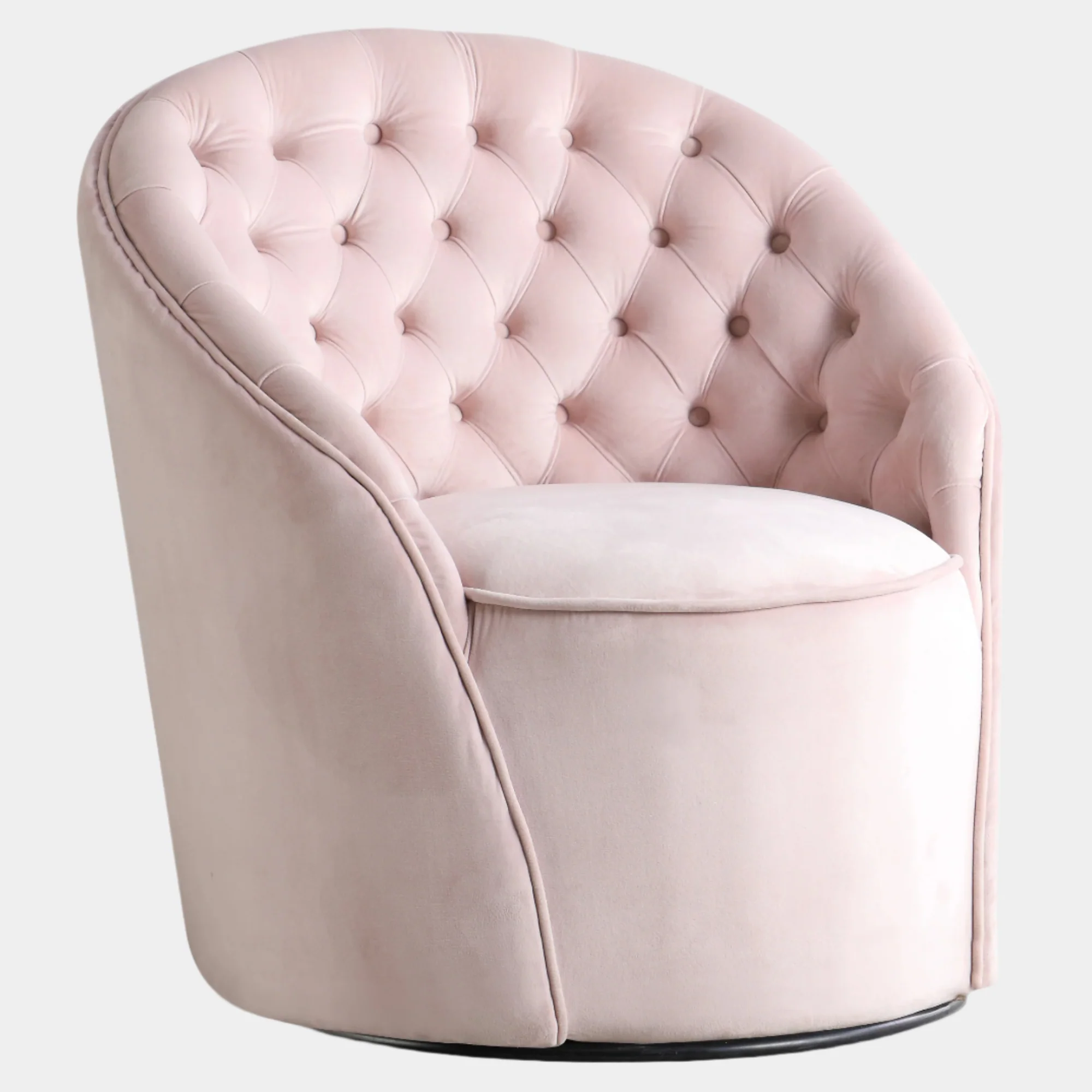 Alessio Velvet Upholstered Swivel Accent Chair - Image 21