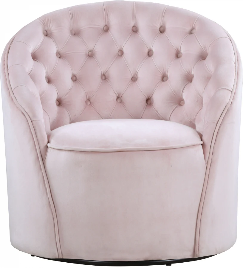 Alessio Velvet Upholstered Swivel Accent Chair - Image 24