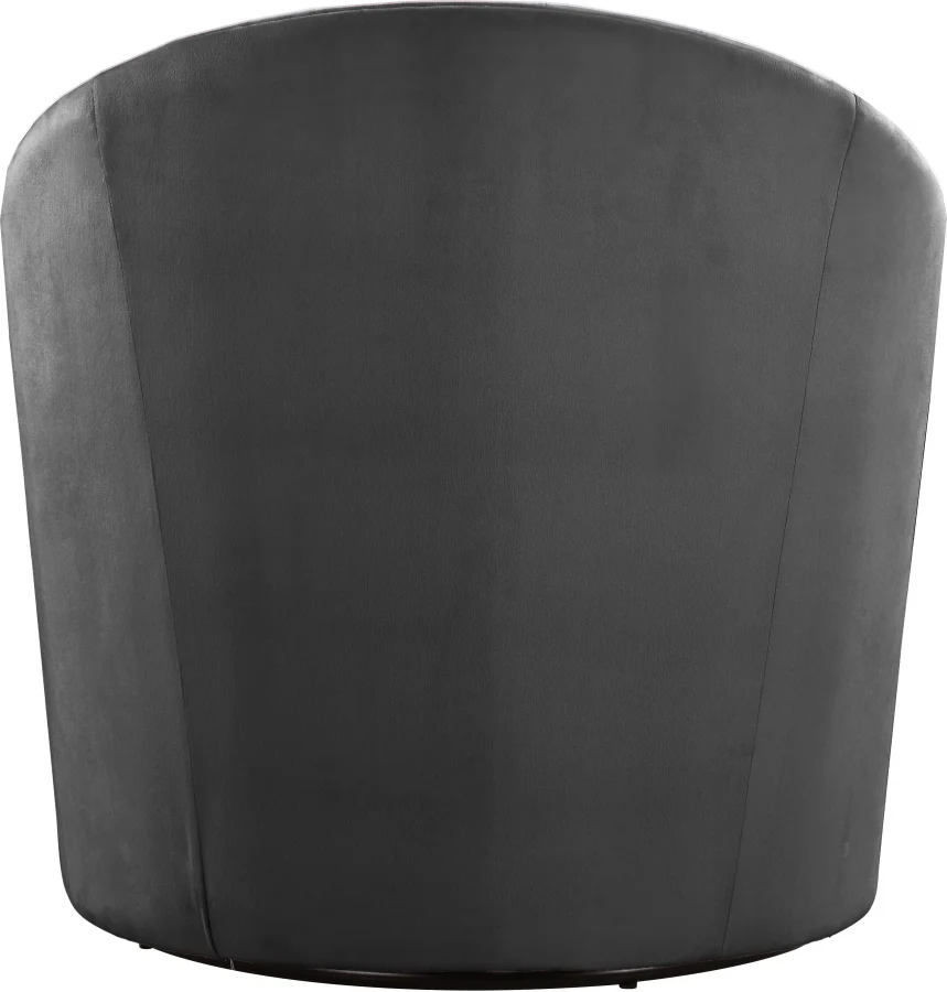 Alessio Velvet Upholstered Swivel Accent Chair - Image 3