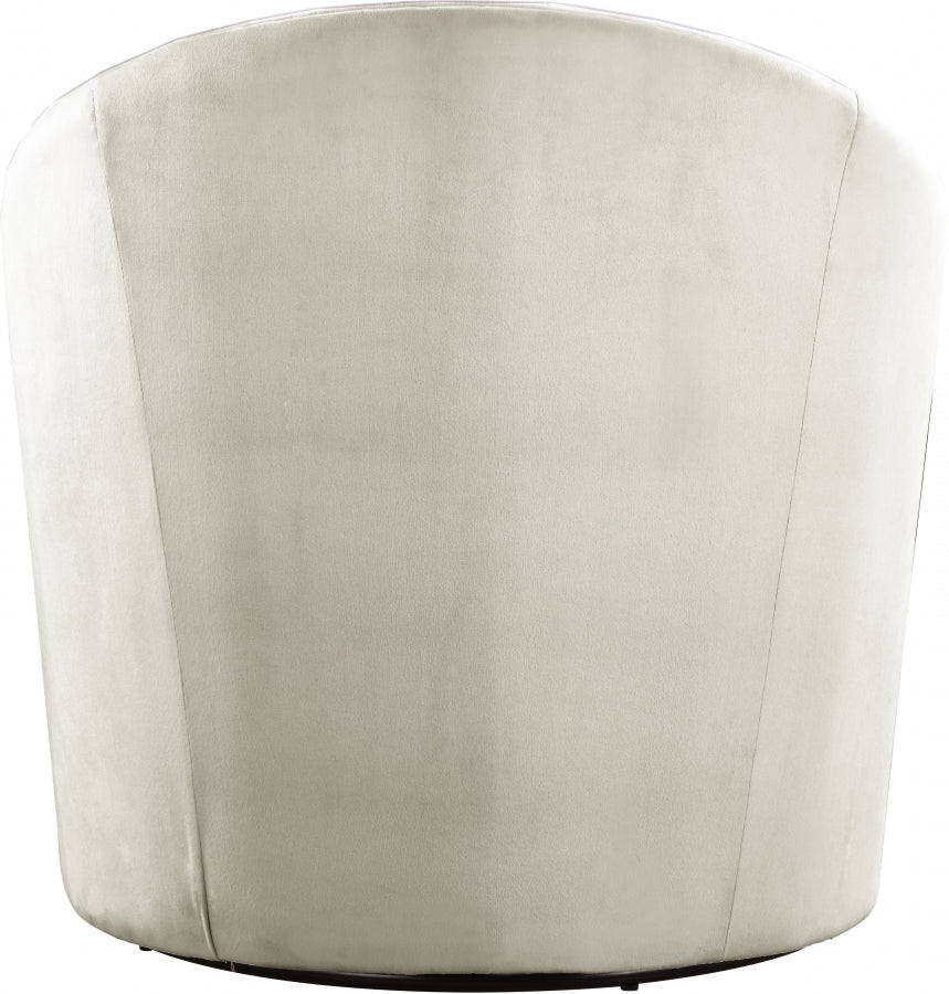 Alessio Velvet Upholstered Swivel Accent Chair - Image 9
