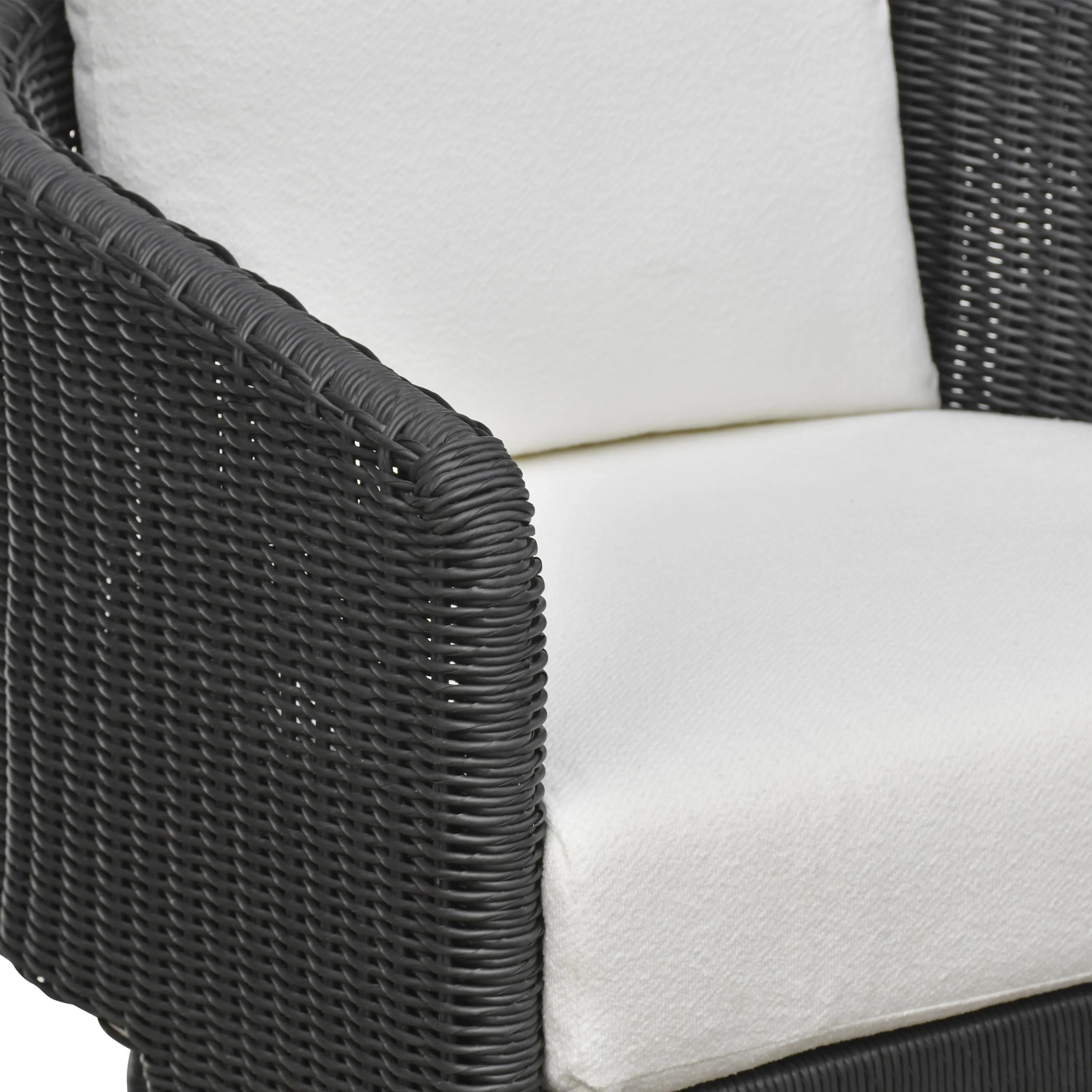 Alexa Rattan Performance Fabric Outdoor Armchair - Image 12