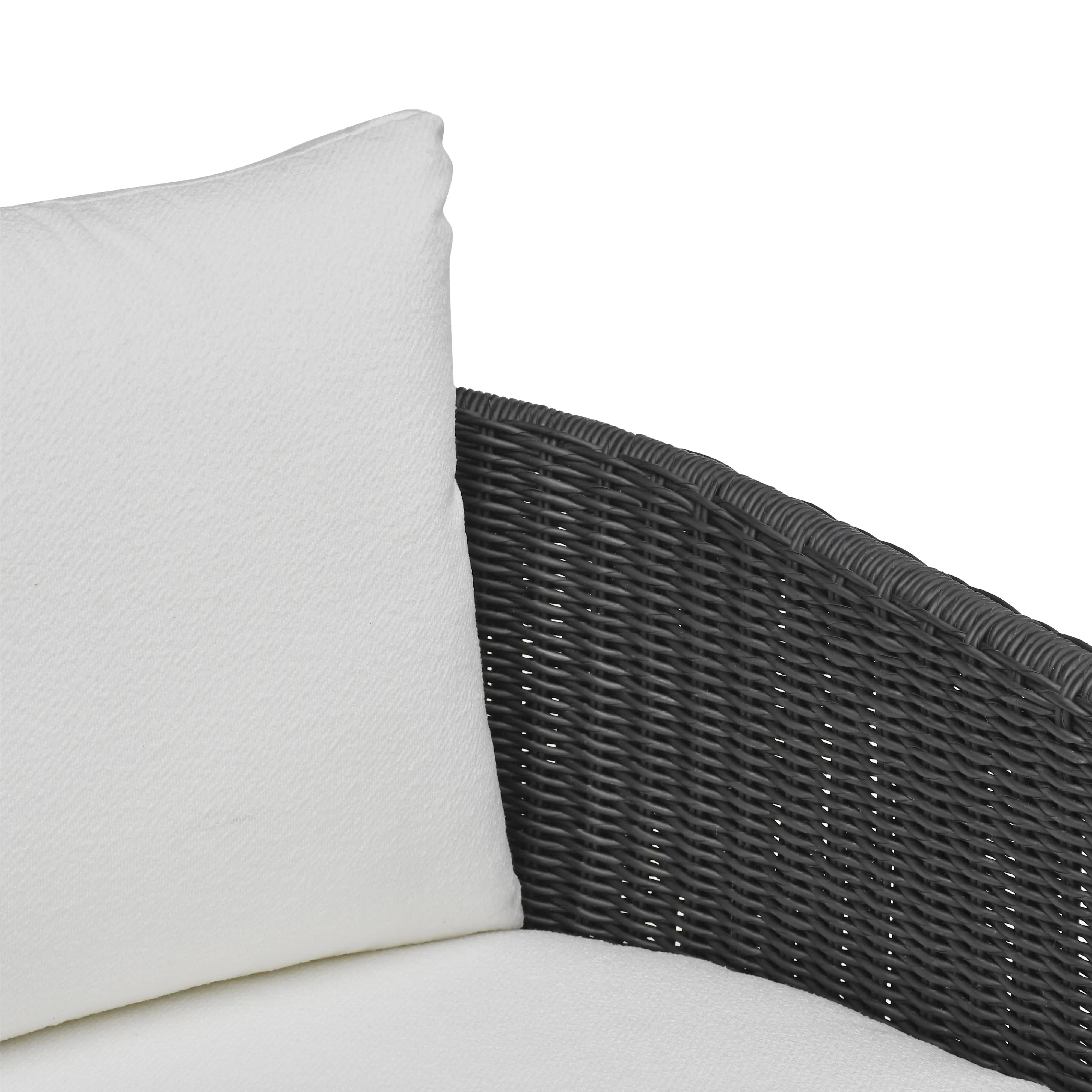 Alexa Rattan Performance Fabric Outdoor Armchair - Image 13