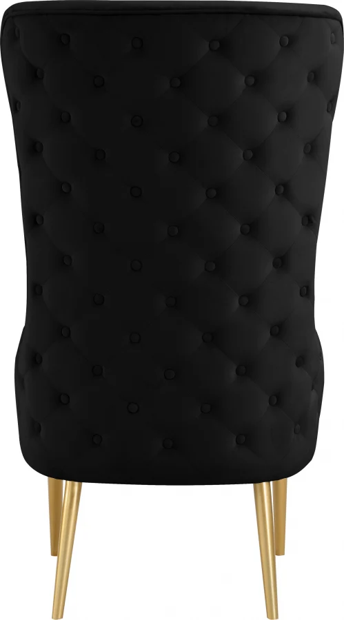 Alexander Velvet Upholstered Accent Chair - Image 3
