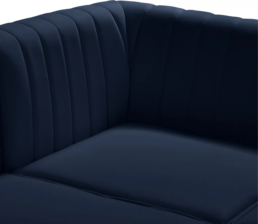 Alina Velvet Upholstered Modular Armless Chair - Image 65