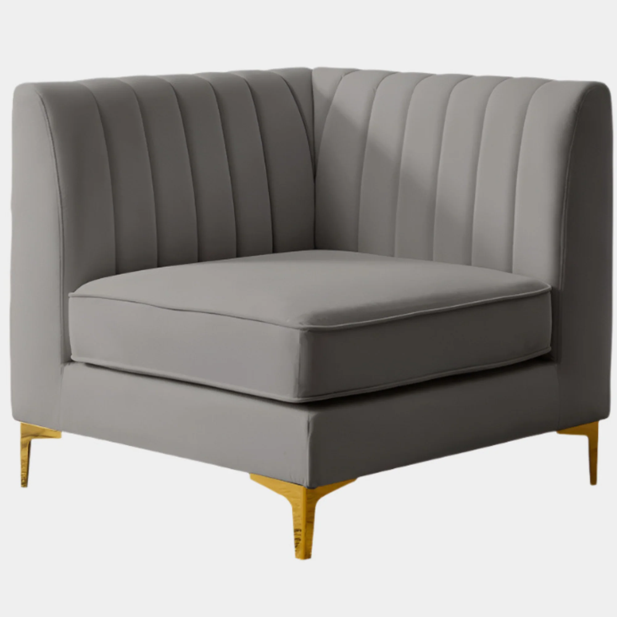 Alina Velvet Upholstered Modular Corner Chair - Image 19