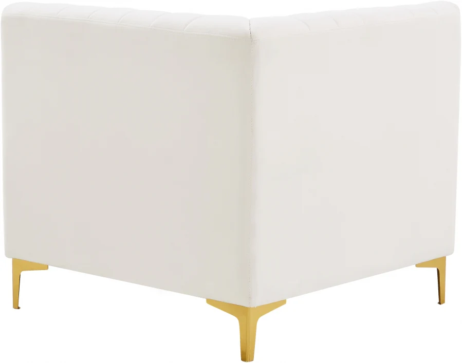 Alina Velvet Upholstered Modular Corner Chair - Image 41