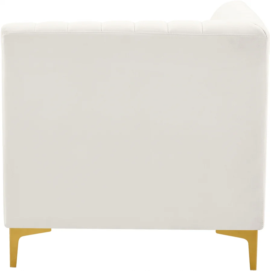 Alina Velvet Upholstered Modular Corner Chair - Image 44