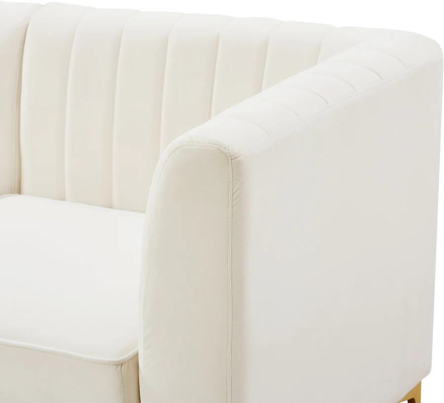 Alina Velvet Upholstered Modular Corner Chair - Image 45