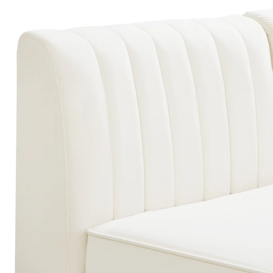 Alina Velvet Upholstered Modular Corner Chair - Image 46