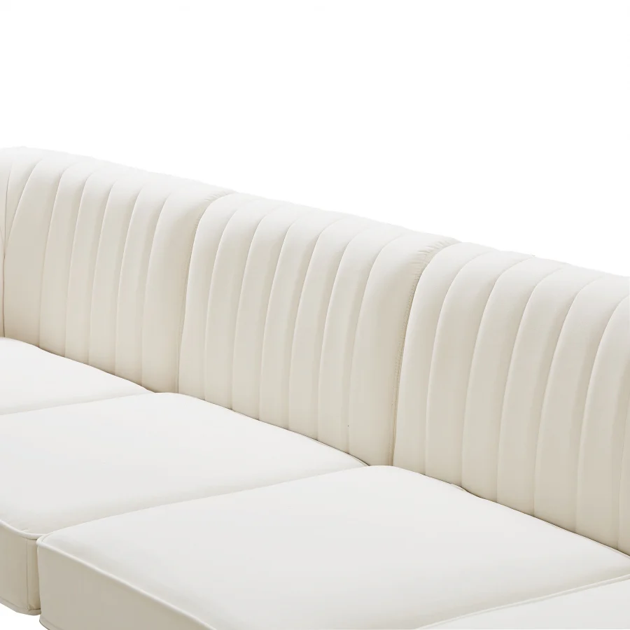 Alina Velvet Upholstered Modular Corner Chair - Image 48