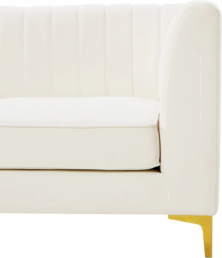 Alina Velvet Upholstered Modular Corner Chair - Image 49